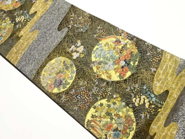 JAPANESE FUKURO OBI / WOVEN PHOENIX